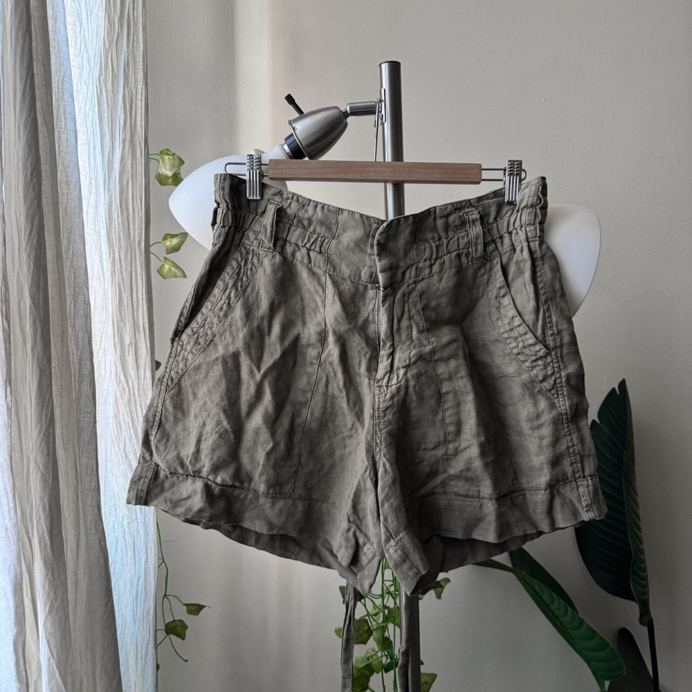 Joie olive Linen Shorts